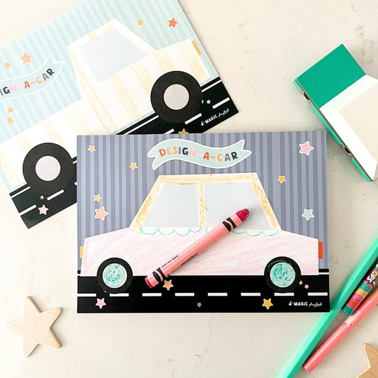 Design-A-Car Pretend Play Notepad