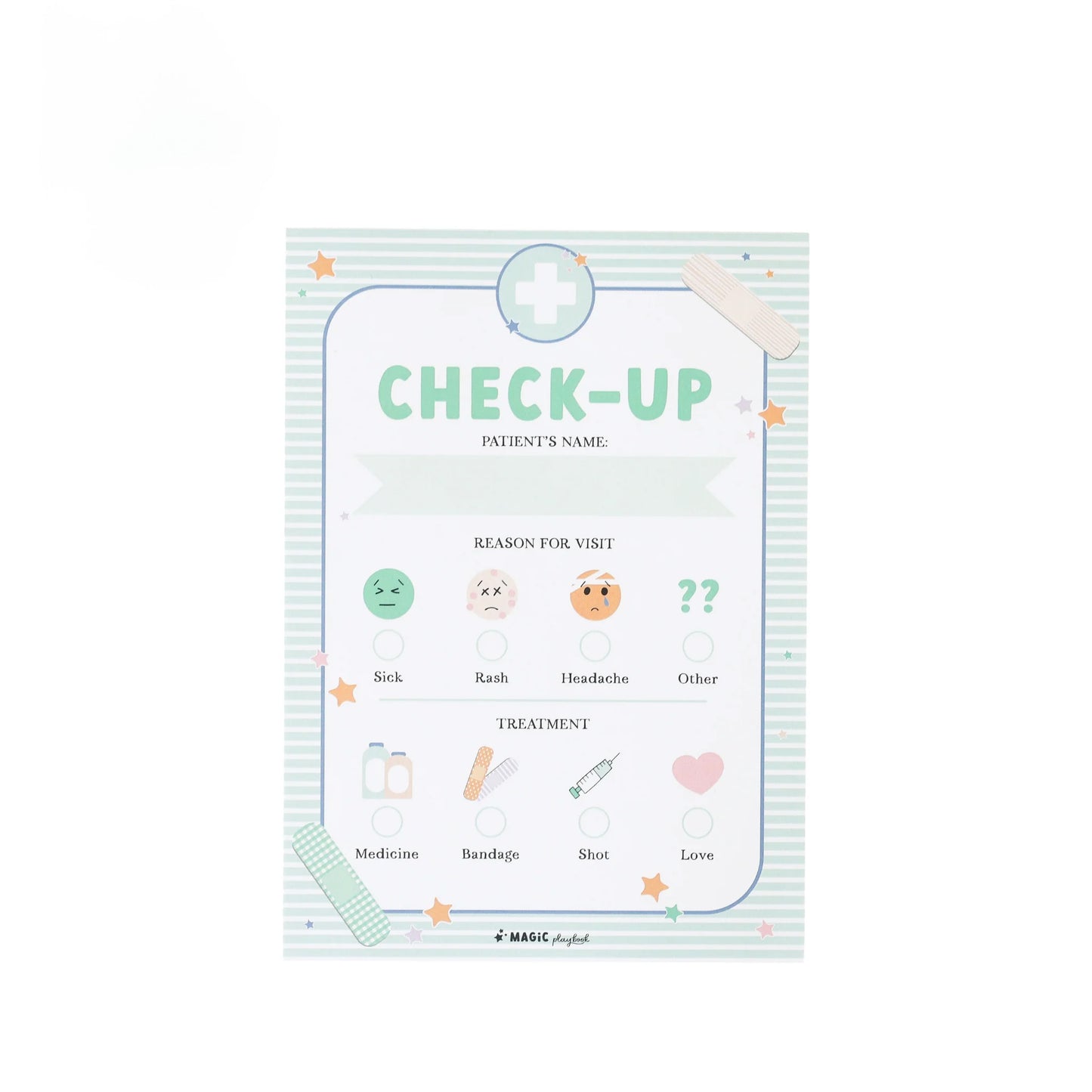 Check-up notepad